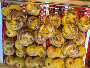 Safranbrötchen im Dezember