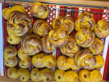 Safranbrötchen im Dezember
