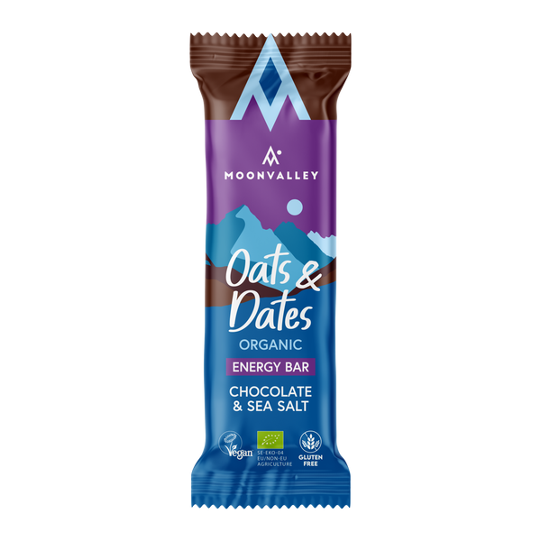 Moonvalley Organic Energy Bar - Bio-Energieriegel Chocolate & Sea Salt (12 x 50 g)