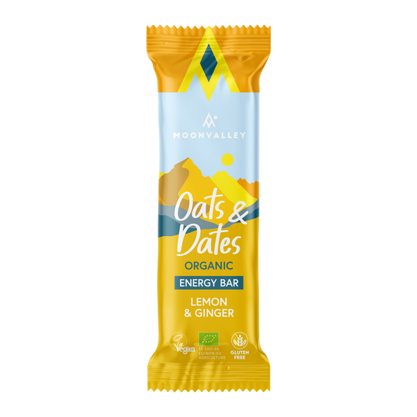 Moonvalley Organic Energy Bar - Bio-Energieriegel Lemon & Ginger (50 g)