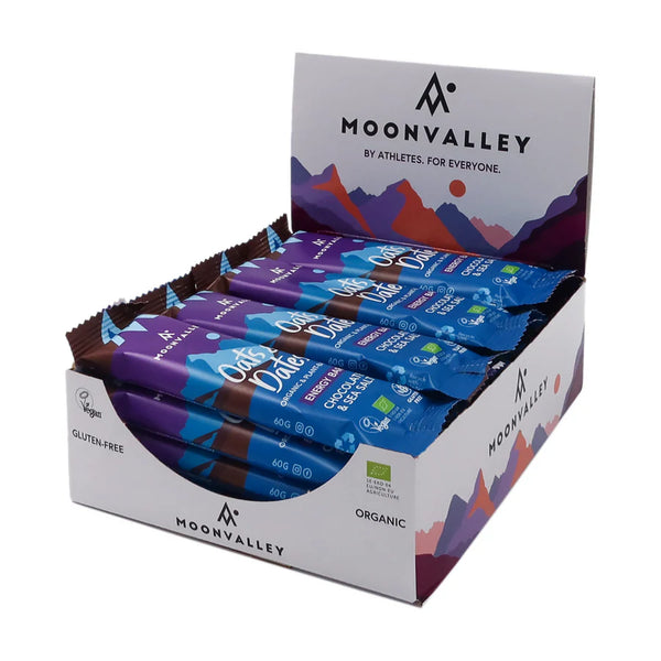 Moonvalley Organic Energy Bar - Bio-Energieriegel Chocolate & Sea Salt (12 x 50 g)