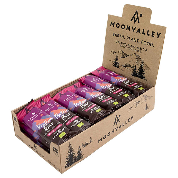 Moonvalley Organic Protein Bar - Bio-Proteinriegel Dark Chocolate (18 x 60 g)