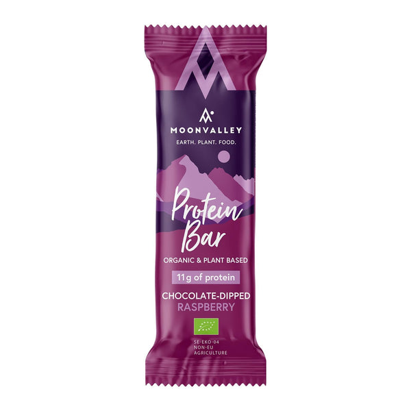 Moonvalley Organic Protein Bar - Bio-Proteinriegel Chocolate-Dipped Raspberry (60 g)